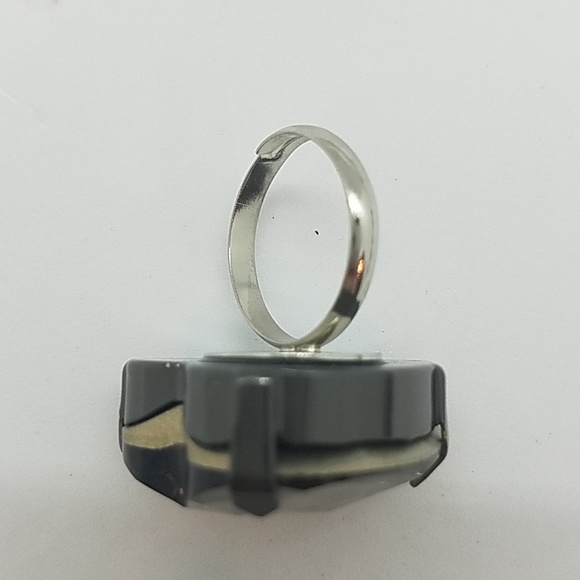 HEART THROB CRYSTAL SMOKE HEART RING NEW - Picture 4 of 7